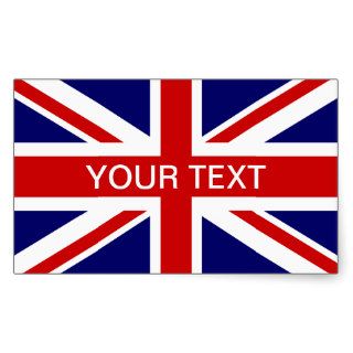 British flag stickers  personalizable union jack