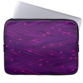 Jeweled Hot Pink Purple Pearls Laptop Sleeve