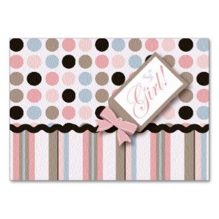 It's a Girl Thank You Notecard Business Card Template