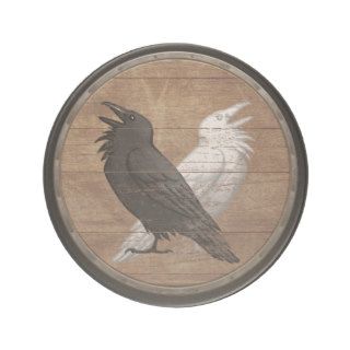 Viking Shield   Odin's Ravens Beverage Coaster