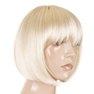 Light Blonde Classic Bob Wig Soft Fringe  Face Framing Chanelle Wig  Hair Replacement Wigs  Beauty