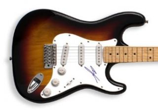 Enrique Iglesias Autographed Signed Guitar & Proof GAI Dual Cert Enrique Iglesias Entertainment Collectibles