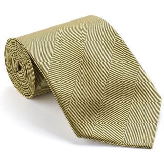 Platinum Ties Men's 'Smooth Gold' Shadow Striped Tie Platinum Ties Ties