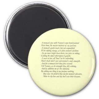 Sonnet # 20 by William Shakespeare Magnets