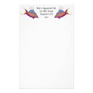 Customizable Coral Reef Flasher Wrasse Fish Statio Stationery