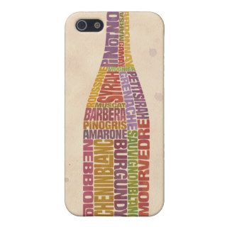 Burgundy Wine Word Bottle Cases For iPhone 5