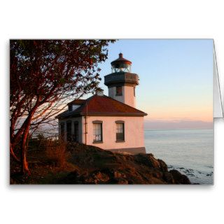 Lime Kiln Lighthouse Greeting Card