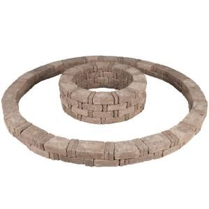 Pavestone 106 in. RumbleStone Double Tree Ring Kit in Greystone RSK53534
