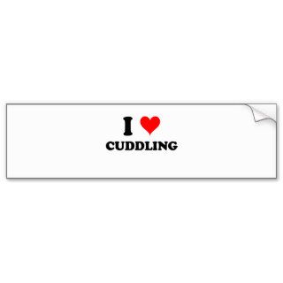 I Love Cuddling Bumper Stickers