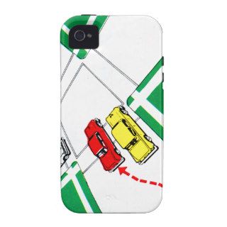 Vintage Kitsch 60s Drivers Ed Manual Intersections Case Mate iPhone 4 Cover