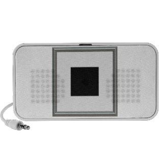 silver picture frame layout portable speakers