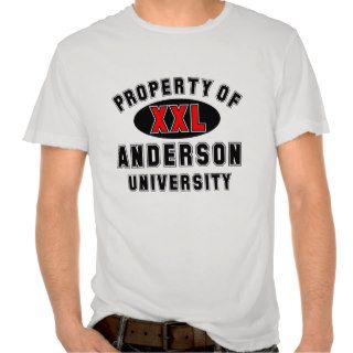 Property of Anderson University Tee Shirts