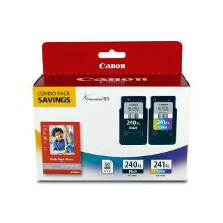 Pg 240xl/Cl 241xl Combo With Pg 502 Photo Paper 50sheets Electronics