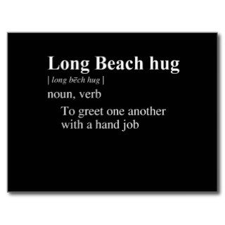 LONG BEACH HUG DEFINITION POSTCARDS