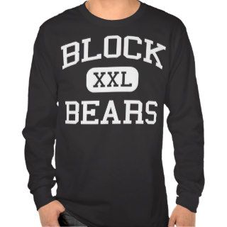 Block   Bears   High School   Jonesville Louisiana T shirt