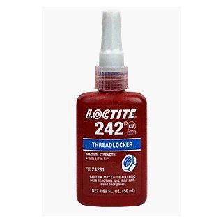 Loctite 1.69 Fluid Ounce Bottle 242 Threadlocker Threadlocking Adhesives