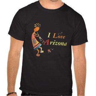 Beautiful Kokopelli I Love Arizona Shirts
