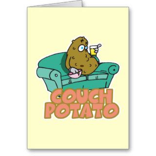 Funny Couch Potato Greeting Cards