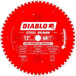 Diablo Steel Demon 12 in. x 60 Tooth 1 in. Arbor Ferrous Saw Blade D1260F