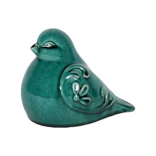 Urban Trends Collection Turquoise Ceramic Bird Figurine Urban Trends Collection Accent Pieces
