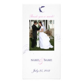 Dolphin Wedding Photo Card