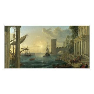 Embarkation of the Queen of Sheba   Claude Lorrain Photo Cards