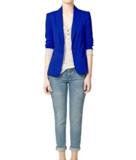 Sefon Women's Candy Colors Stylish Blazer Jacket
