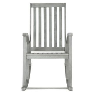 Lugano Wood Patio Rocking Chair   Grey