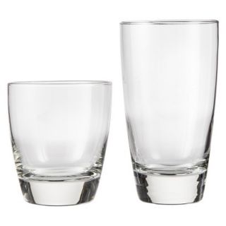 Threshold Sherbrook Classic Glass Drinkware Set of 12   Clear (13 oz   16 oz)