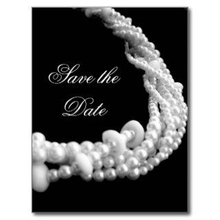 Save the Date Pearl Postcard
