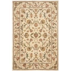 Handmade Eden Ivory Hand spun Wool Rug (9 X 12)