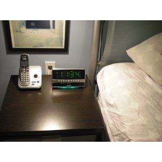 Jensen JRC 275 AM/FM Dual Alarm Clock Radio with Wave Sensor (Silver) (Discontinued by Manufacturer) Electronics