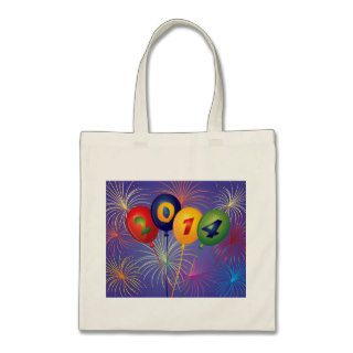 Happy New Year 2014 Balloons with Fireworks Bag