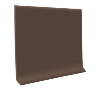 ROPPE Burnt Umber 4 in. x 1/8 in. x 48 in. Vinyl Cove Base (30 Pieces / Carton) 40C82P194