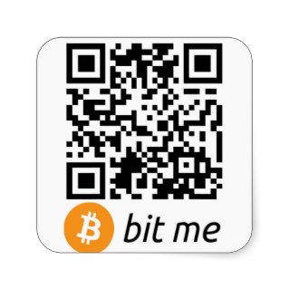 Bitcoin Wallet QR Code Sticker