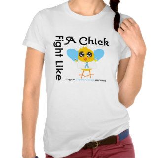 Fight Like A Chick Boxing Gloves Thyroid Disease Tee Shirt
