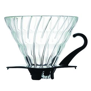 Hario V60 Glass Coffee Dripper Size 02   Black Hario Coffee Makers