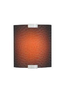LBL Lighting LW559BBRBZLED277 Wall Lights with Brown Smoke Bubble Glass Shades, Bronze   Wall Sconces  