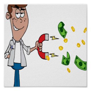 funny money magnet cartoon posters