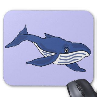 AW  Blue Whale Cartoon Mousepad