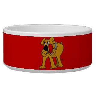 bulldog feeding dish dog food bowl