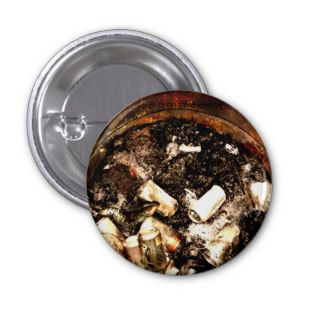 Trash Can Fire Pinback Buttons