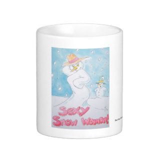 Sexy Snow Woman Christmas Design Coffee Mug