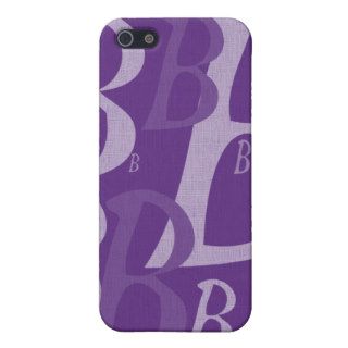 letter B 5 Cover For iPhone 5