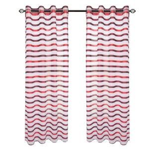 Lavish Home Wine/Red Sonya Grommet Curtain Panel, 108 in. Length 63 108Q292 W