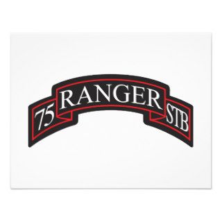 75th Ranger STB Scroll Personalized Invitation