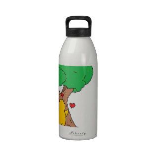 Penguin Hugging a Tree Reusable Water Bottles