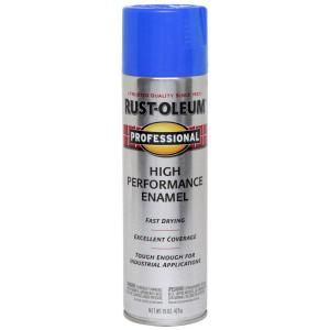 Rust Oleum Professional 15 oz. Gloss Safety Blue Aerosol Paint (6 Pack) 7524838