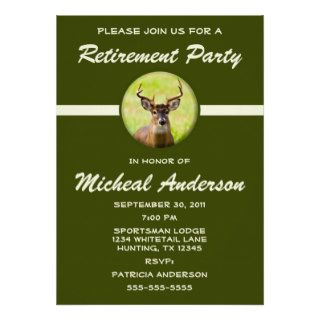 Hunter Retirement Party Celebration Invitation