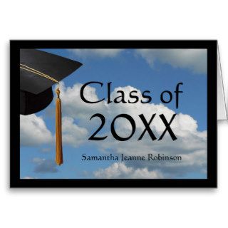 Graduation Announcement Cards, Blue Sky, Any Year